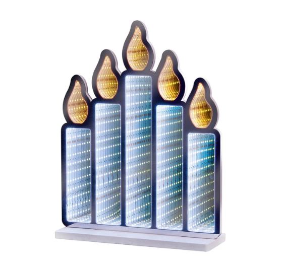 40cm Standing Candlebridge with Flickering Flame