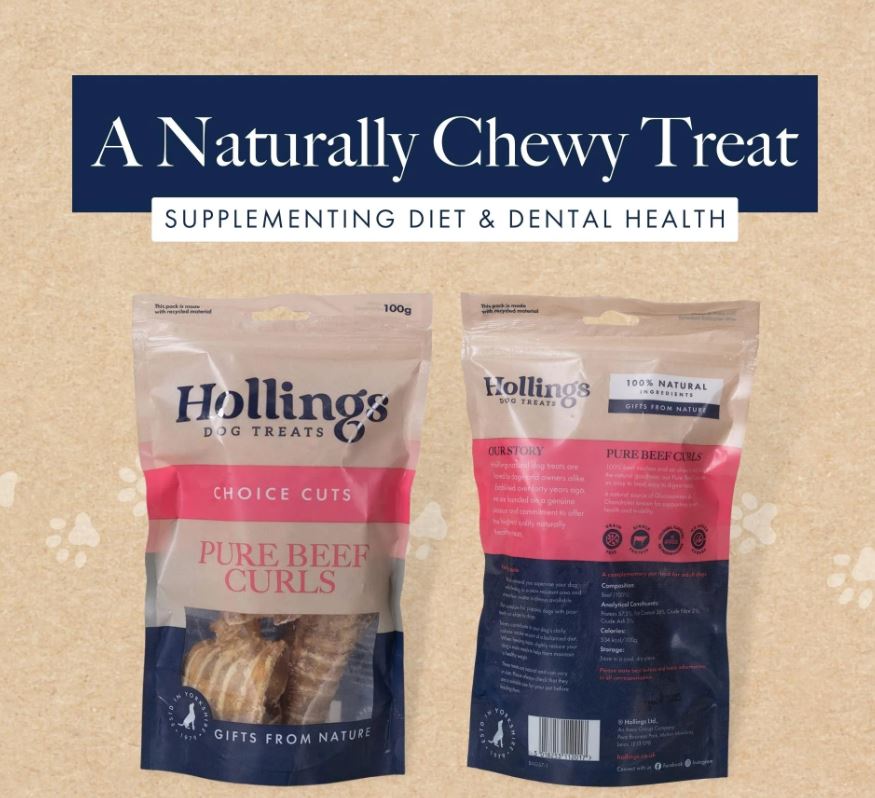Hollings Beef Curls 100g