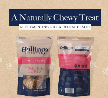 Hollings Beef Curls 100g