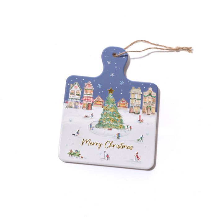 Christmas Market Ceramic Trivet
