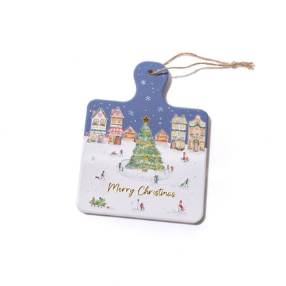 Christmas Market Ceramic Trivet