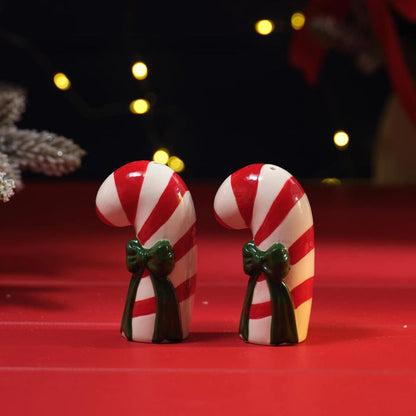 Merry Little Bows Ceramic Bow and Candy  Cane