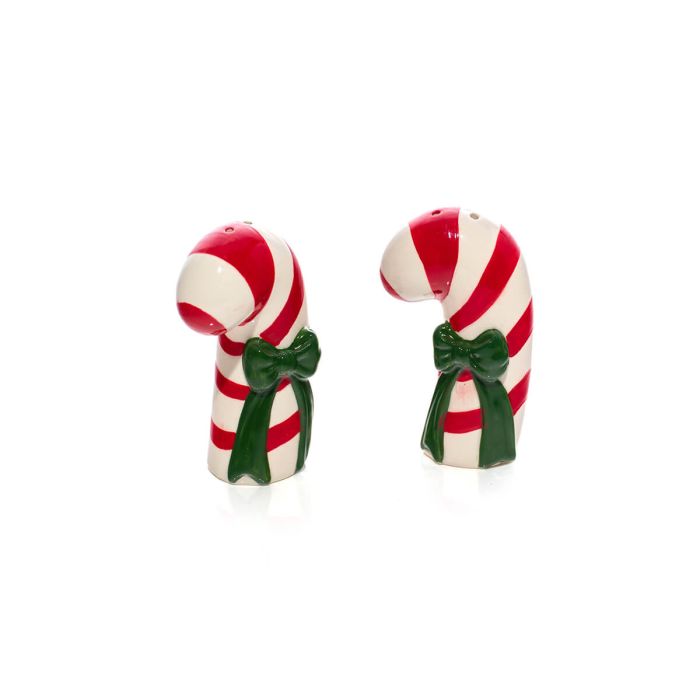Merry Little Bows Ceramic Bow and Candy  Cane