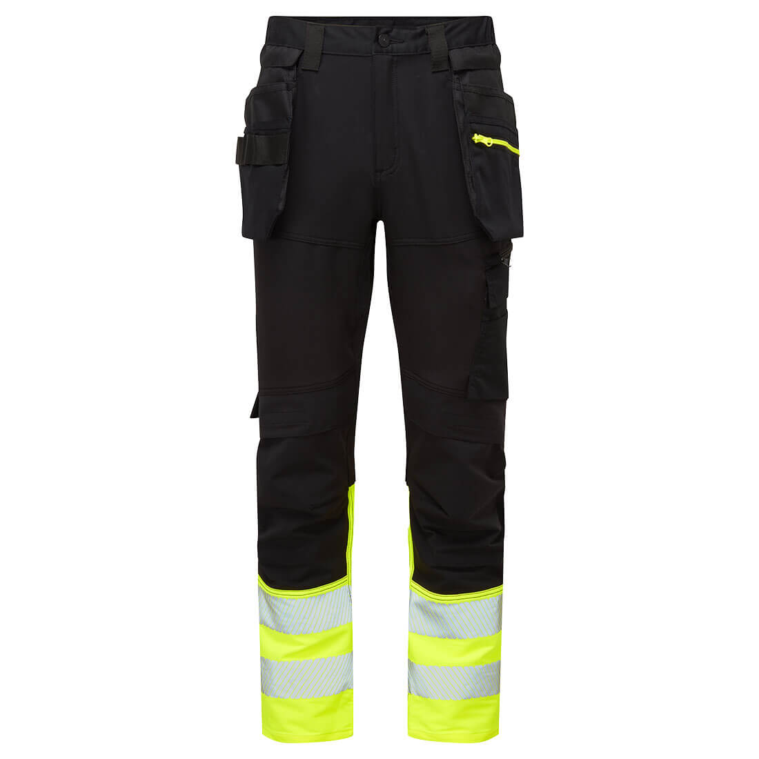 Portwest DX4 Hi-Vis Holster Trousers Yellow / Black
