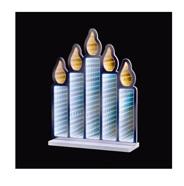 40cm Standing Candlebridge with Flickering Flame