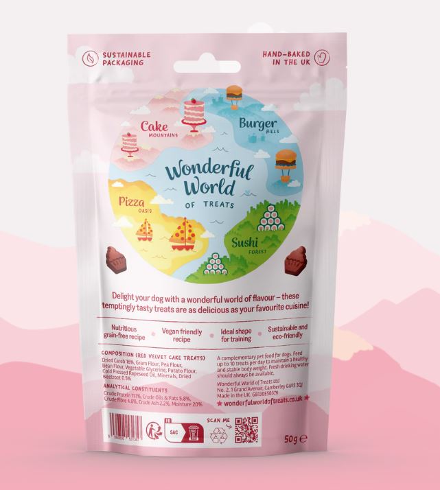 Wonderful World Desserts Red Velvet Cake Treats 50g