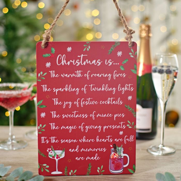 "Christmas Is" Hanging Plaque