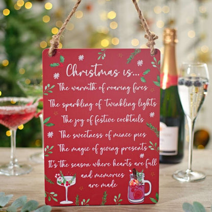 &quot;Christmas Is&quot; Hanging Plaque