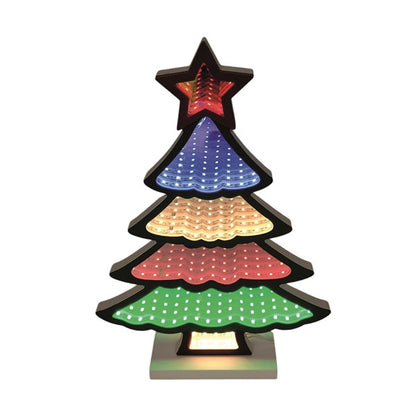 LED Infinity Xmas Tree 21x31cm