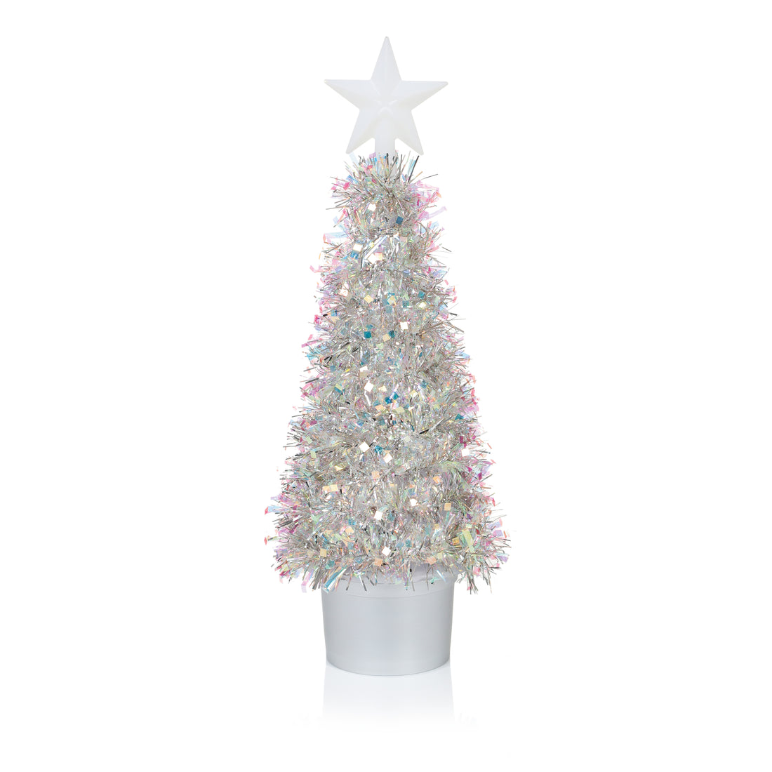 41cm Iridescent Tinsel Tree