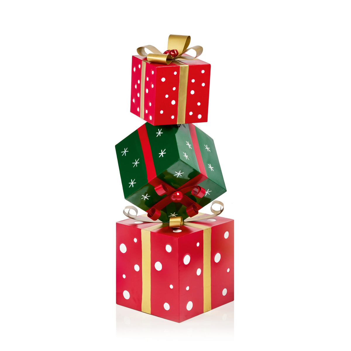 Metal Trio Stack of Presents - 92cm