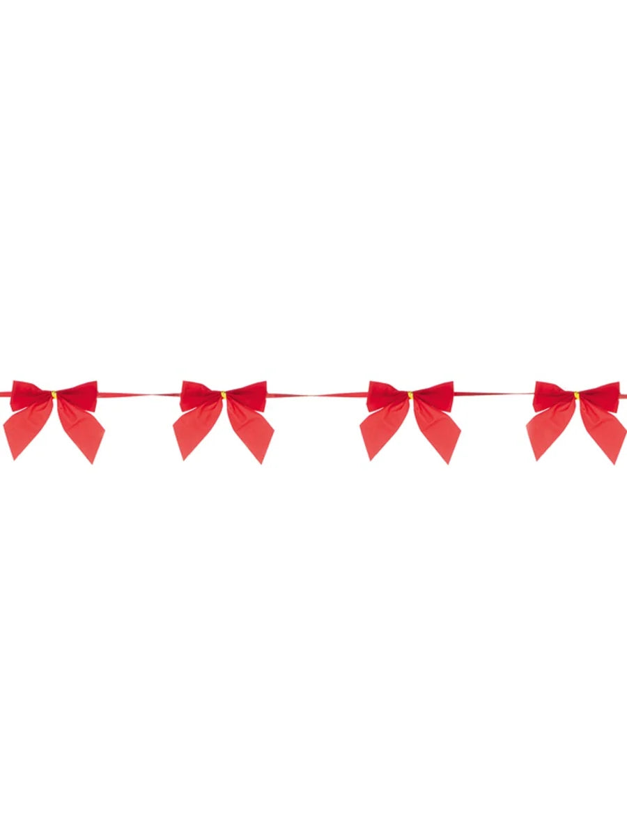 Red Velvet Bows Garland - 1.4m