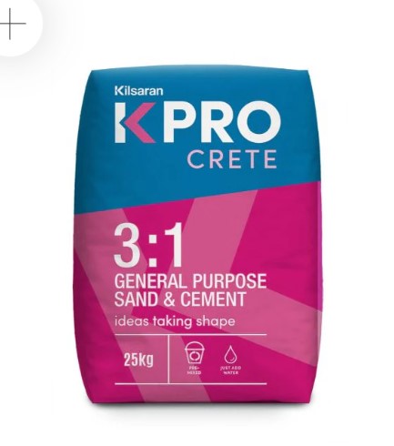 25kg Building Sand Mix -  Sand + Sachet Of Cement