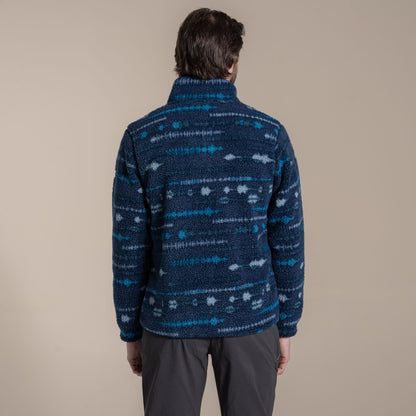 Craghoppers Rawthey Half Zip Fleece | Blue Navy Print