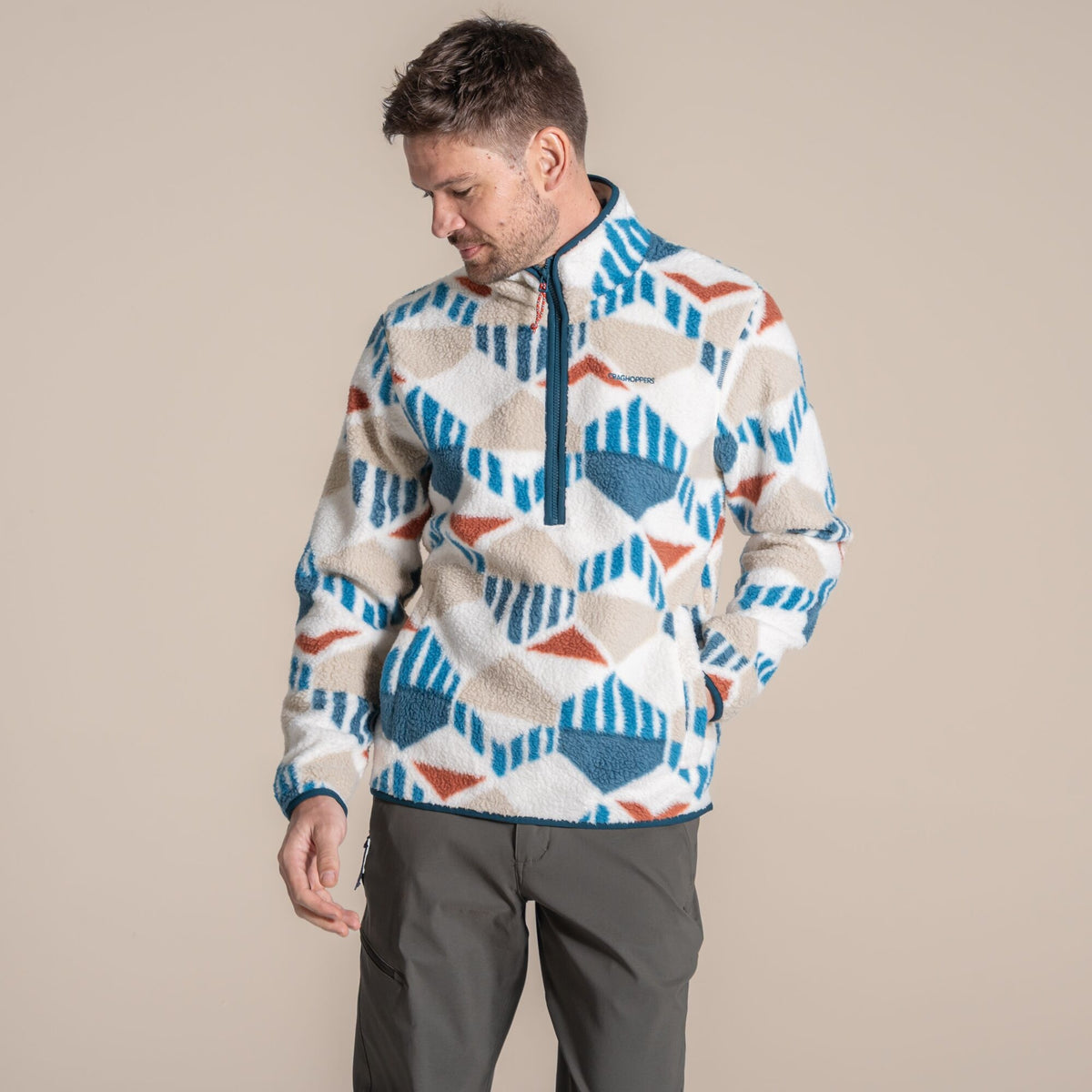 Craghoppers Tatton II Half Zip Fleece - River Blue