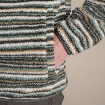 Carghoppers Tatton II Half Zip Fleece | Woodland Green Print