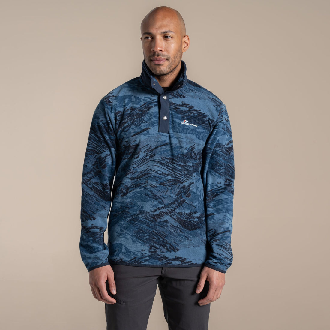 Craghoppers Dewlish II Overhead Fleece - Poseidon Blue Print