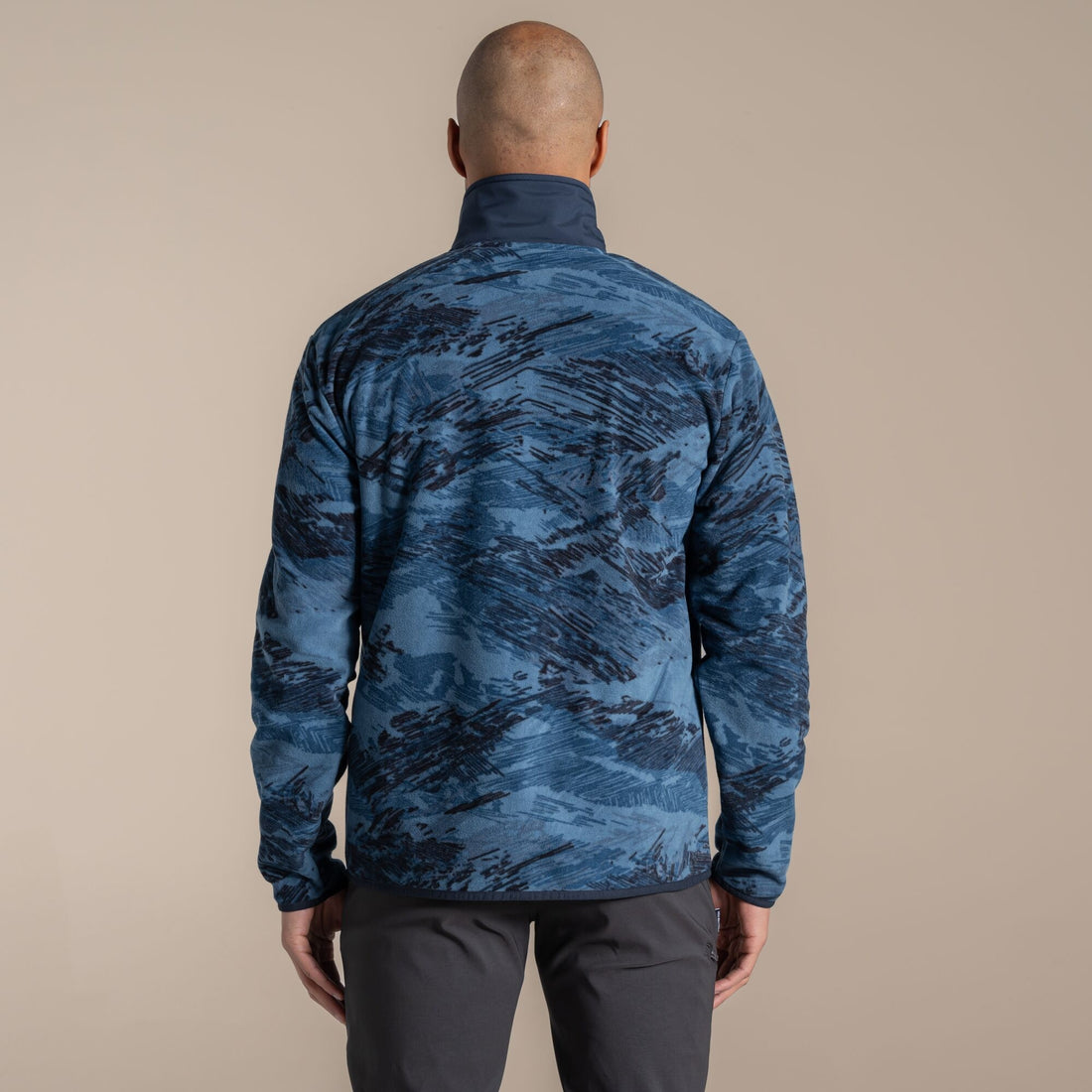 Craghoppers Dewlish II Overhead Fleece - Poseidon Blue Print