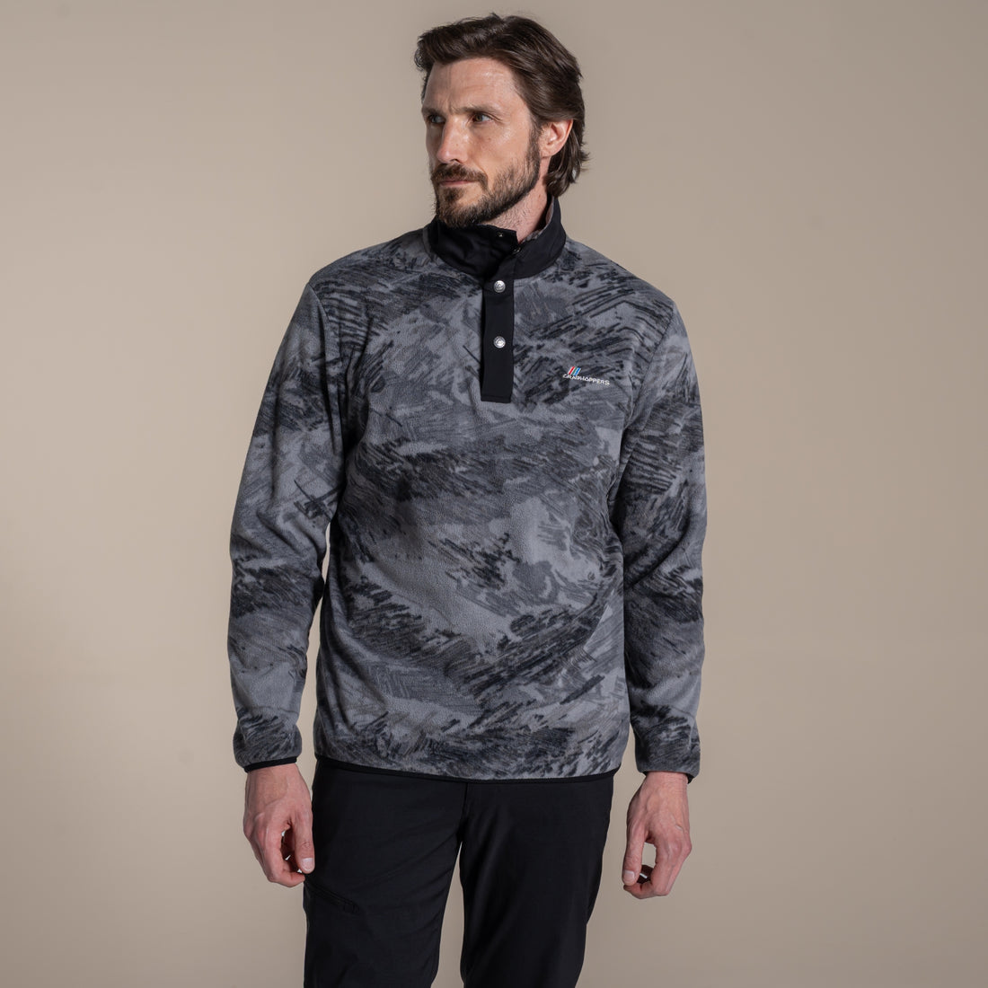 Craghoppers Dewlish II Overhead Fleece - Dark Iron Print