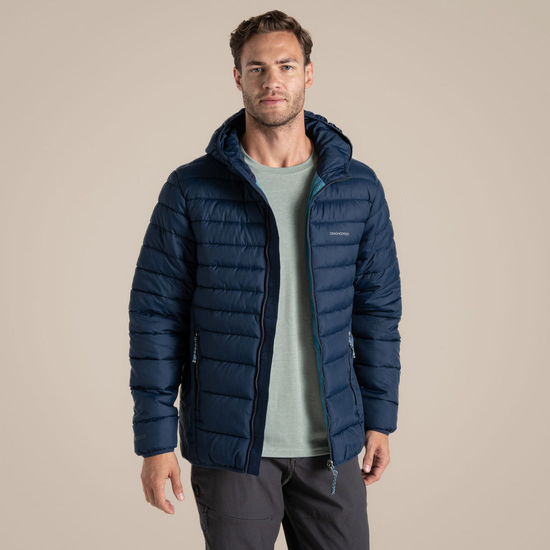 Craghoppers Compress Lite IX Hooded Insulated Jacket - Blue Navy