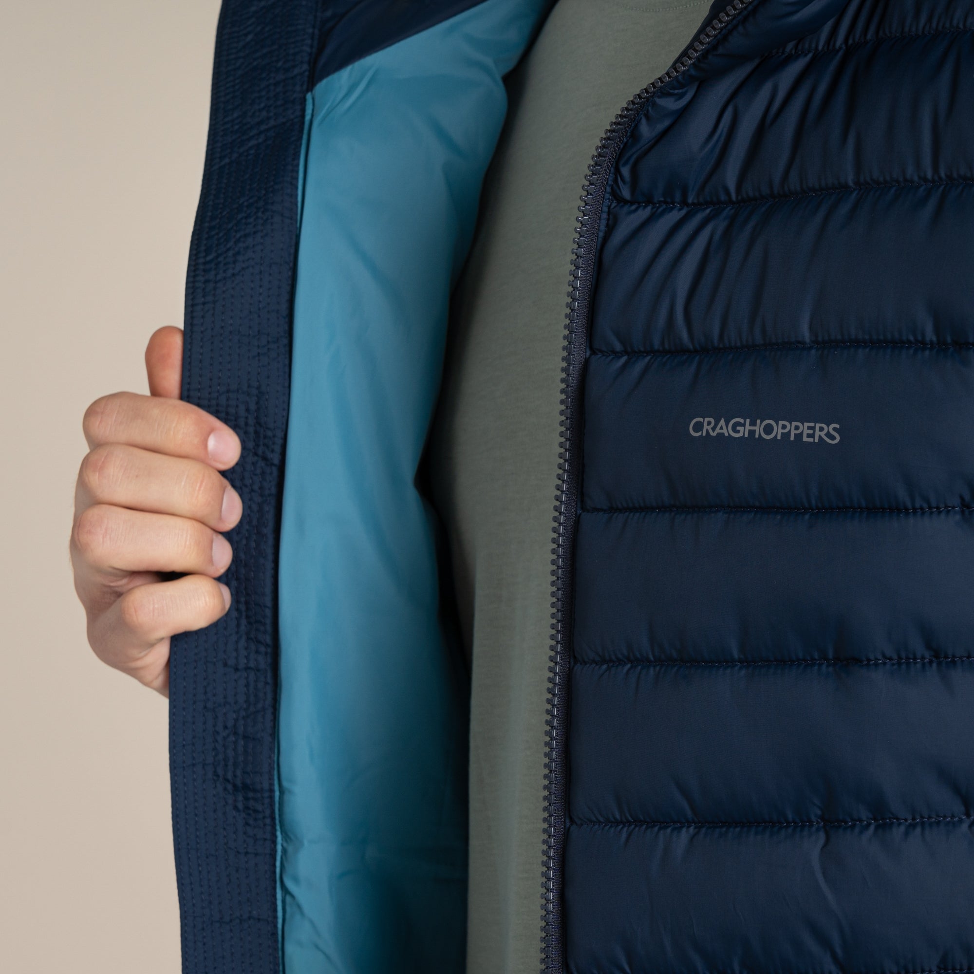 Craghoppers Compress Lite IX Hooded Insulated Jacket - Blue Navy
