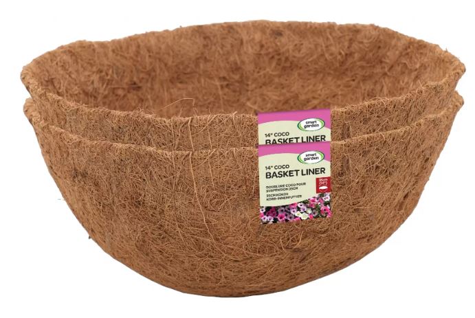 14" Basket Coco Liner - Twin Pack Display
