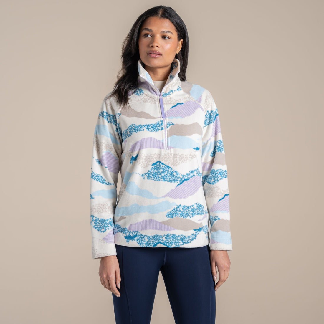 Craghoppers Annijela Half Jip - Ecru Print