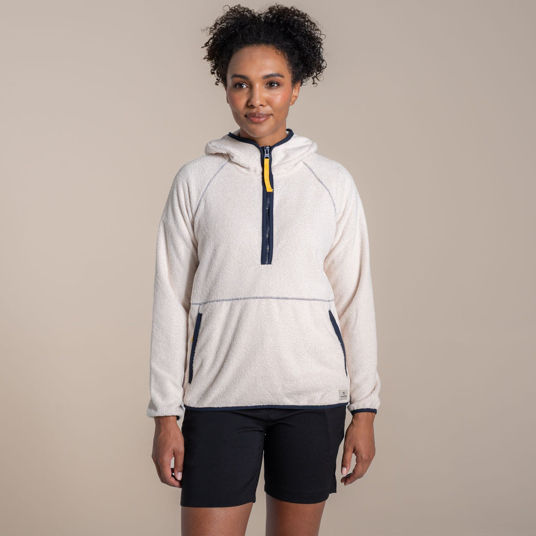 Craghoppers Laia Hooded Half Zip - Ecru Print