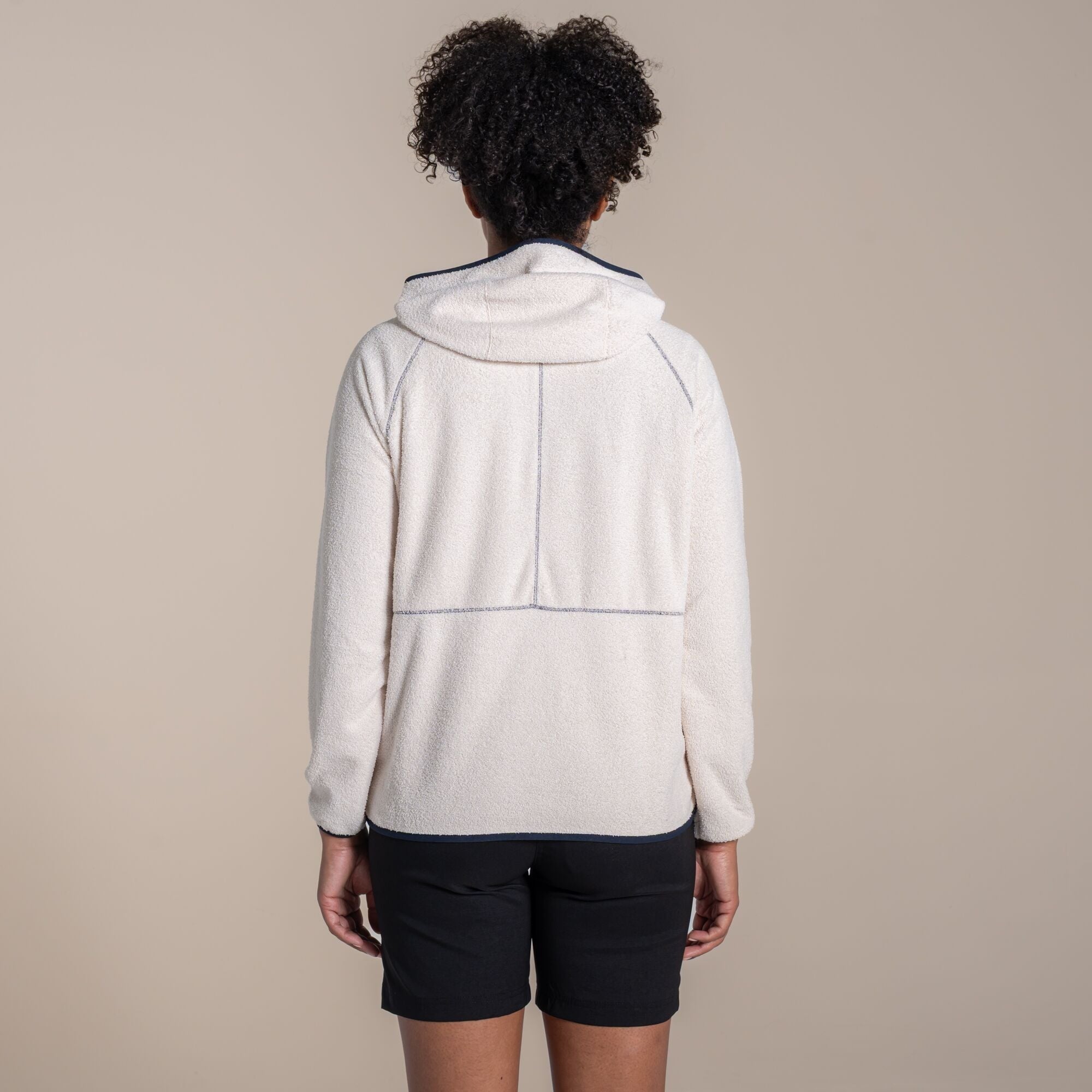 Craghoppers Laia Hooded Half Zip - Ecru Print