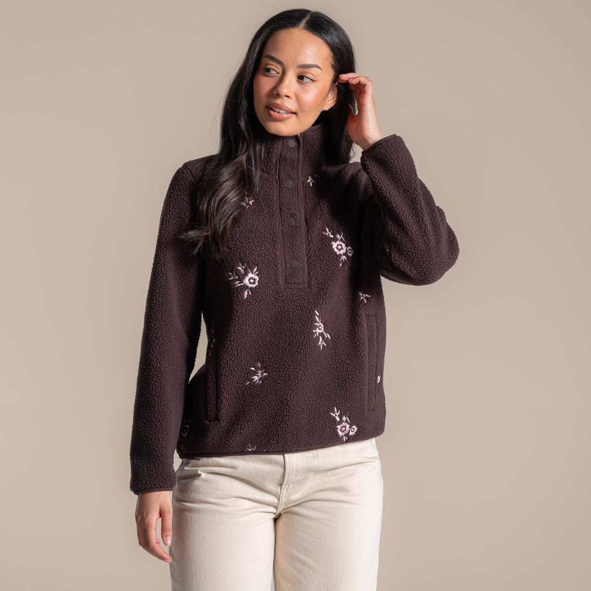 Craghoppers Rosemary II Overhead Fleece - Wenge Brown