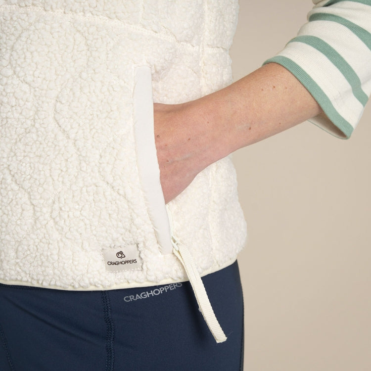Craghoppers Dinas Vest Fleece - Ecru Print