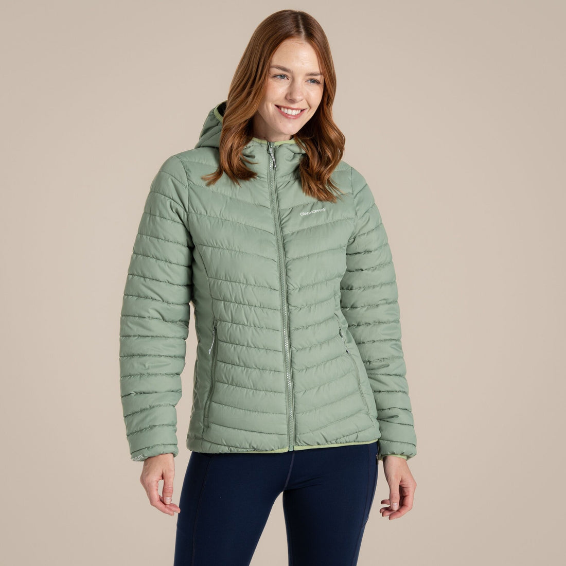 Craghoppers Compress Lite IX Hooded Jacket - Deep Bud Green