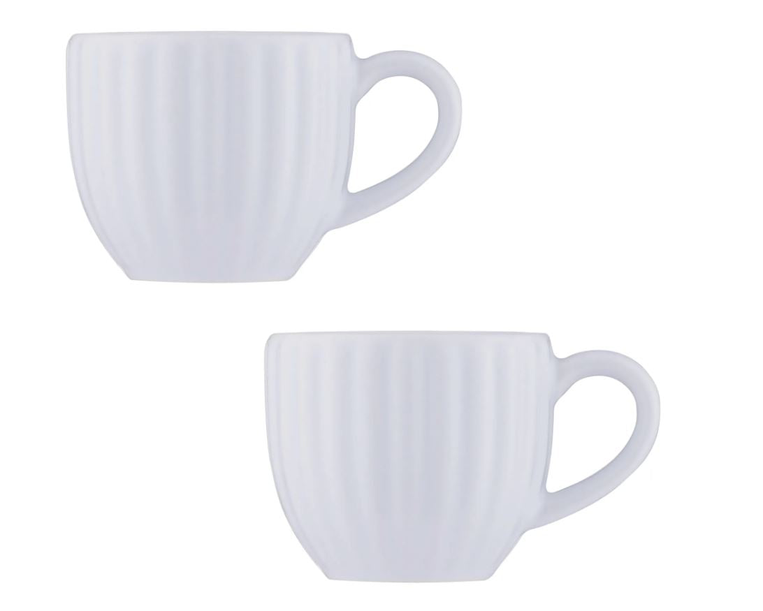 Price &amp; Kensington Luxe Espresso Set of 2 Cups White