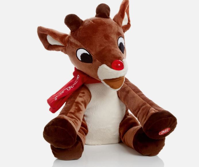 30cm Battery Operated Lit Singing Reindeer