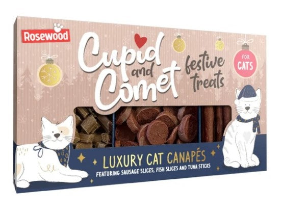 Cupid &amp; Comet Cat Canapes - Cat Treats - 120g