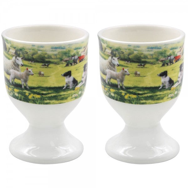 Collie &amp; Sheep Egg Cup Set of 2