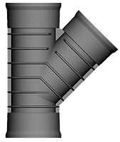 150mm Twinwall 45 Deg Bend