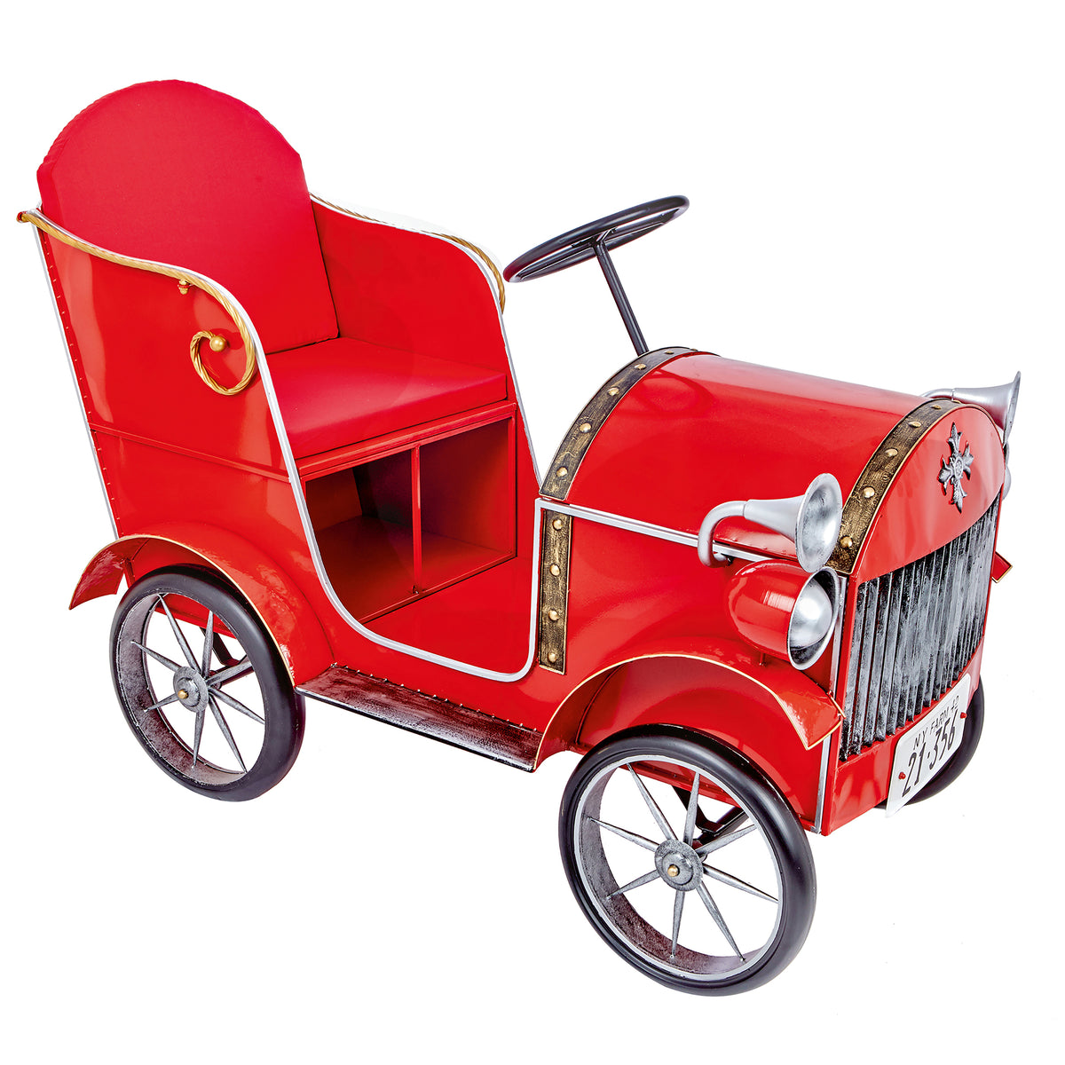 Large Red Metal Car - 1.55m