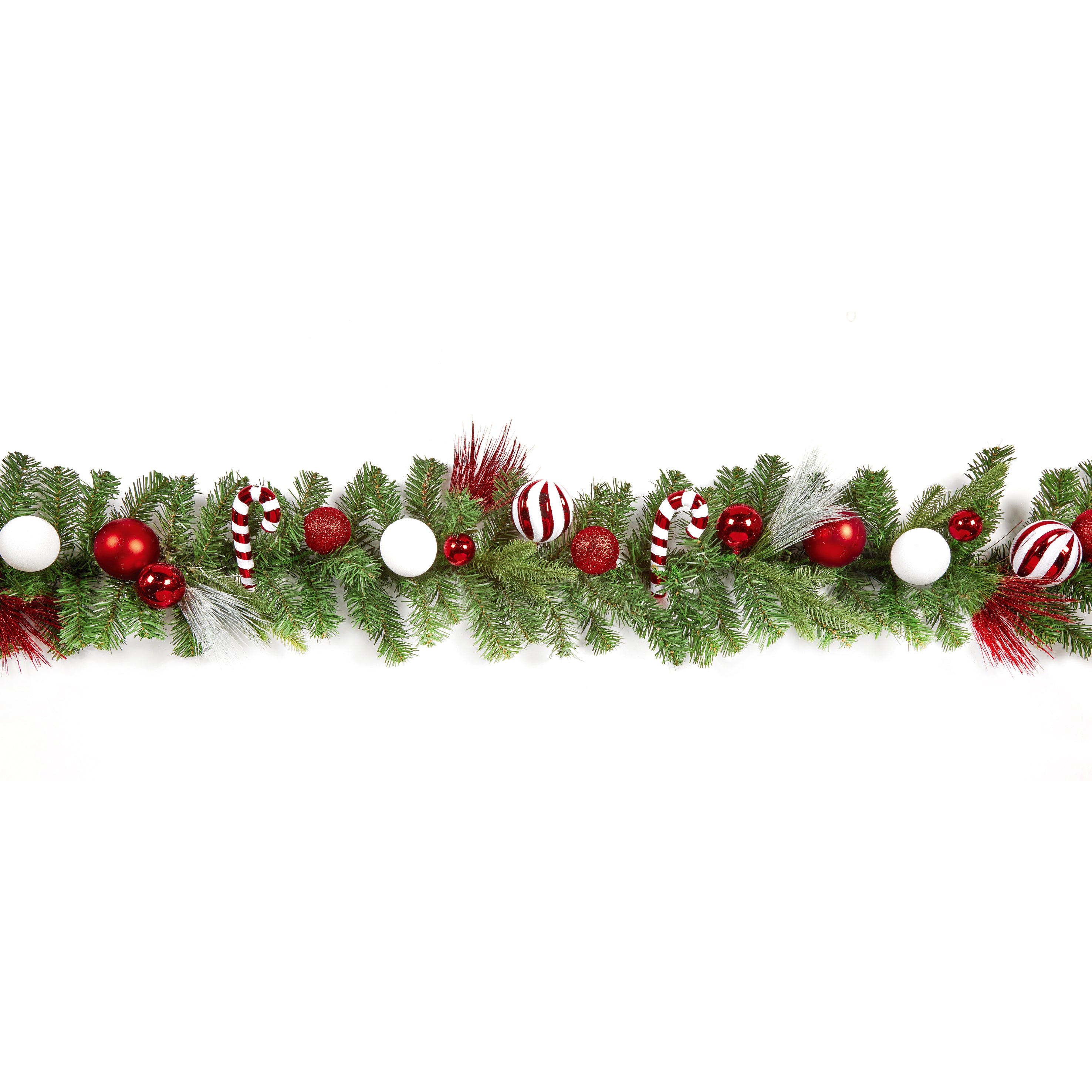 1.8m Candy Cane Garland