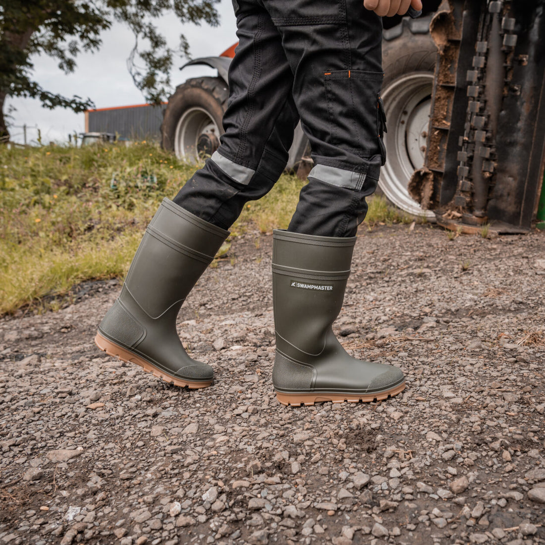 Swampmaster Junior Stampede Wellington - Green