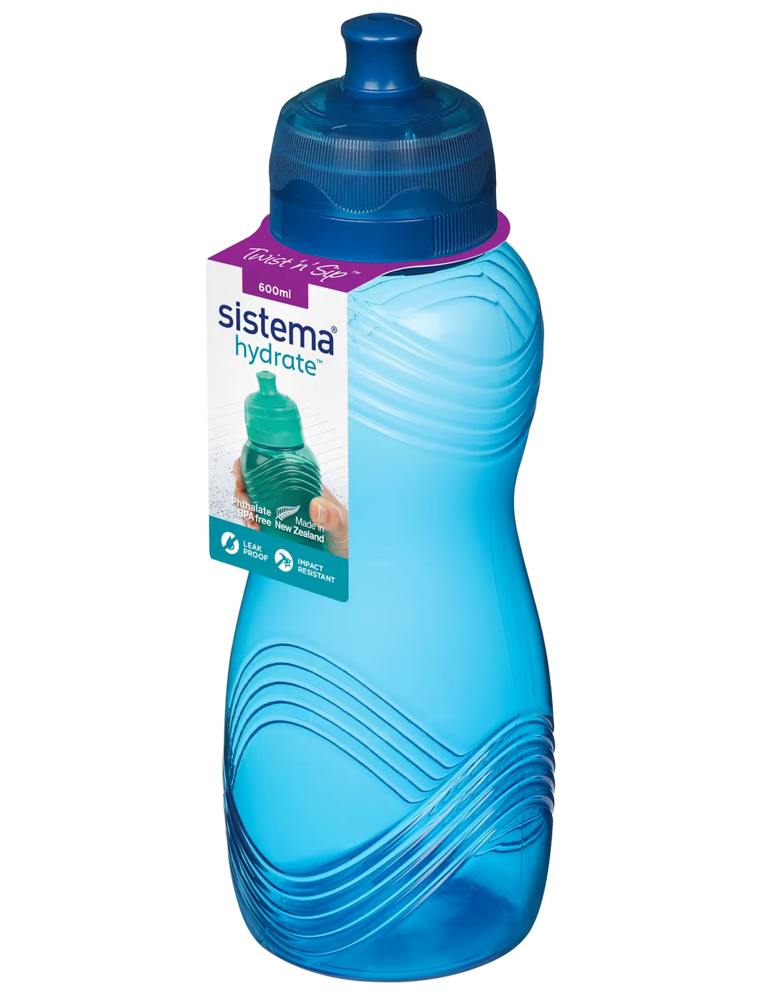 Sistema Twist N Sip 600ml Wave Bottle