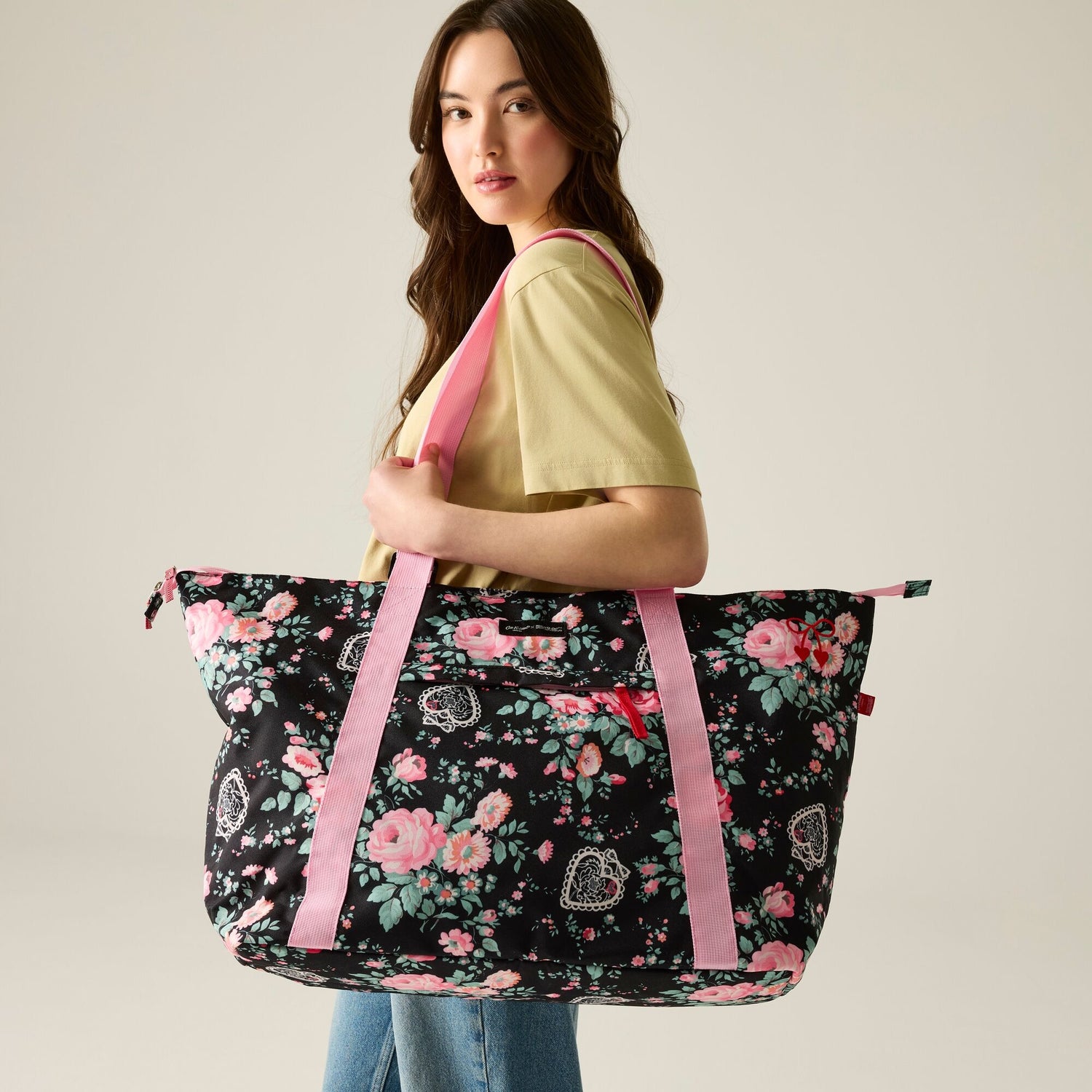 Regatta X Cath Kidston Tote - Black Hackney Rose