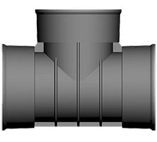 225mm  Twinwall Tee For Corripipe