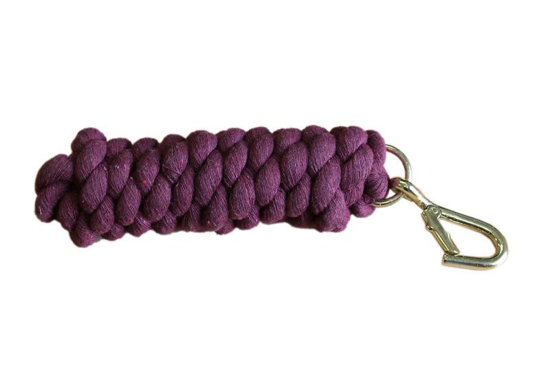 COTTON WALSALL CLIP LEADROPE BURGANDY