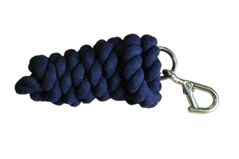 COTTON WALSALL CLIP LEADROPE NAVY