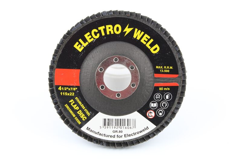 4.5&quot; Stainless Steel Flap Disc Grit 80