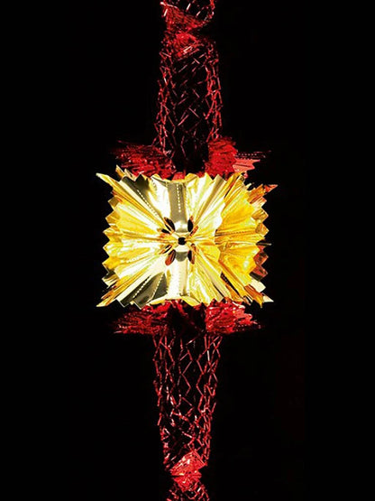 Red &amp; Gold Foil Garland - 2.7m x 20cm