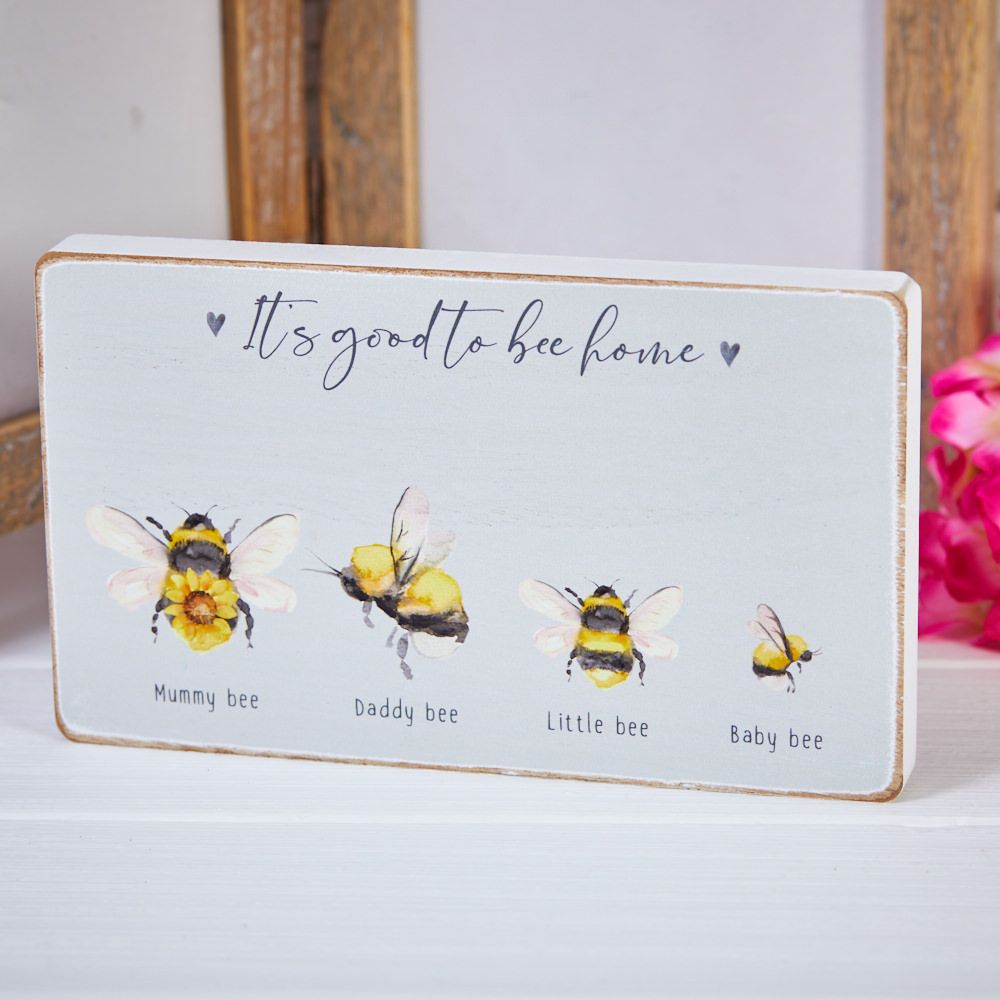 Sunflower Family of 4 Block Wooden