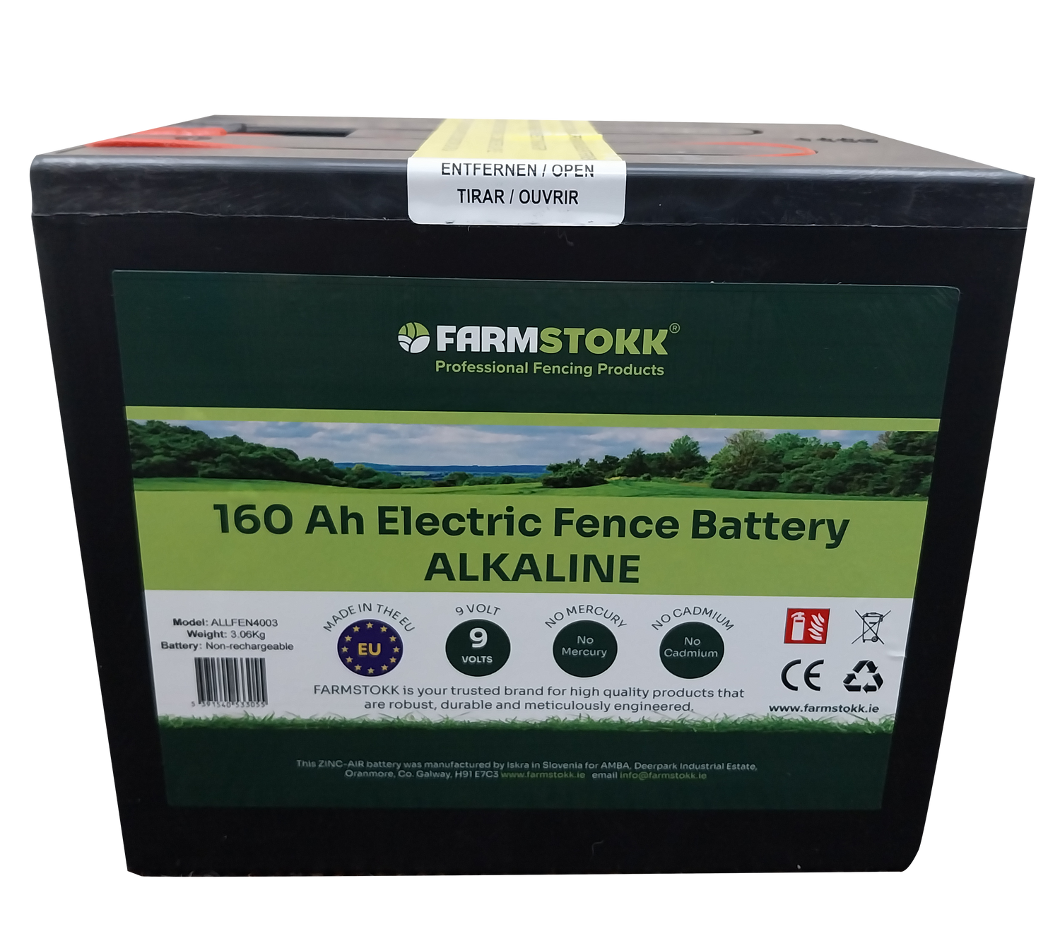 Forcefield Alkaline Fencer Battery