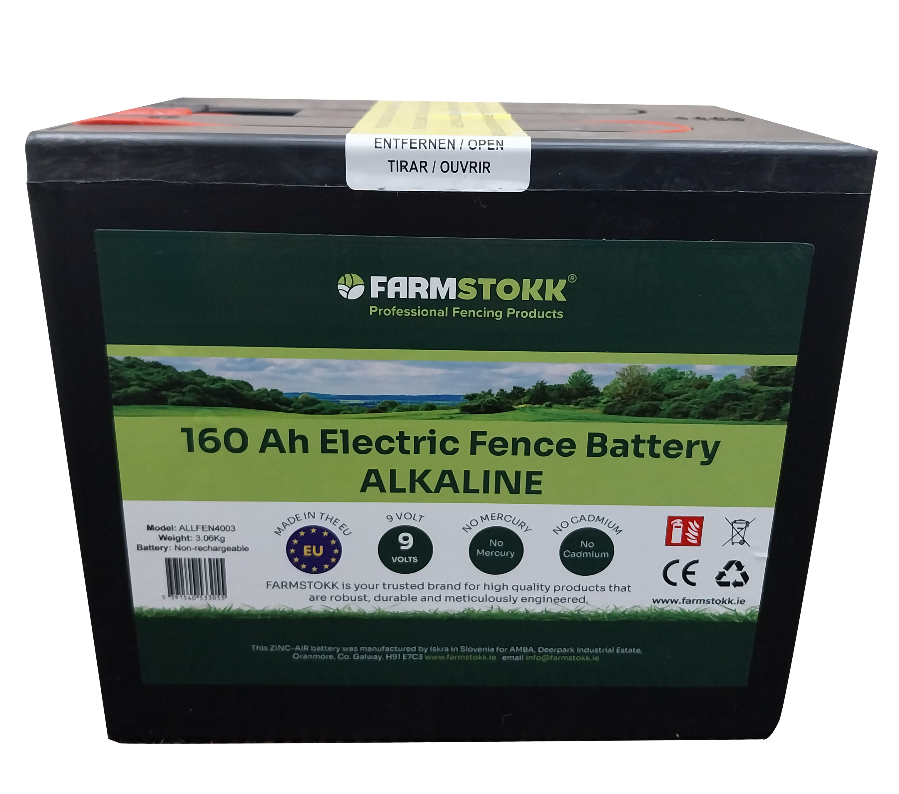 Forcefield Alkaline Fencer Battery